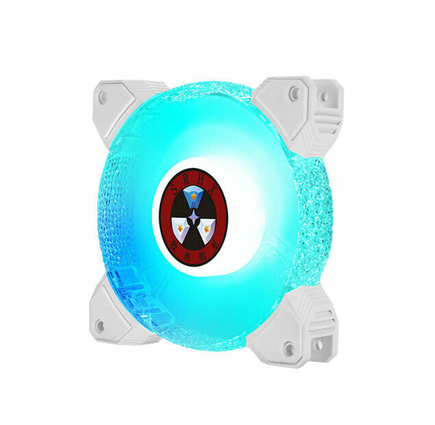 Computer Case Cooler ARGB Optical Case Fan Radiator (Ice Blue)