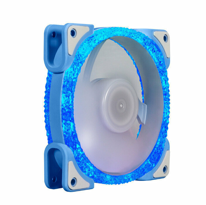 Computer Case Radiator ARGB Optical Case Fan Radiator (Blue (Small 3pin + Large 4pin))