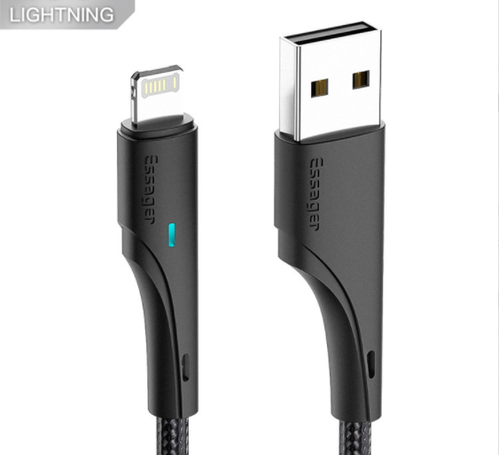 爆款3a快充數據線適用於Lightning（黑色0.25M）