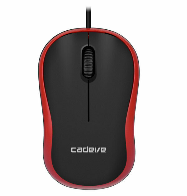 Mini Wired M220 Boys and Girls Business Mouse - Black and Red