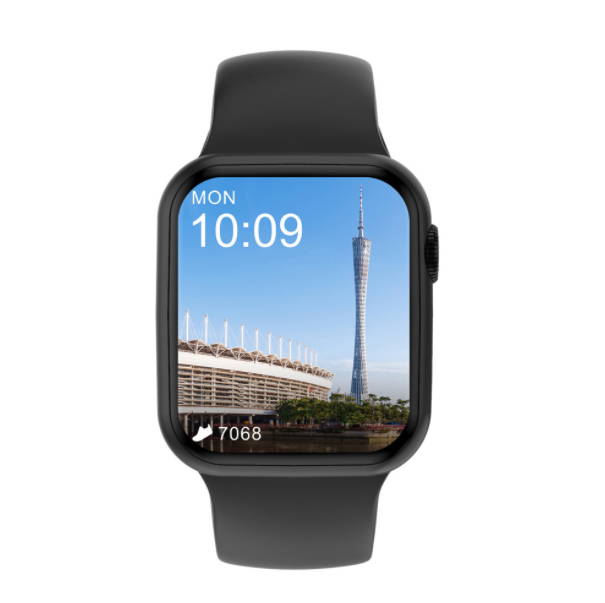 熱推DT100PRO+MAX智慧手錶按兩下亮屏支付功能藍牙通話無線手環（黑色）