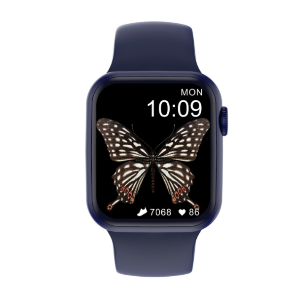 爆款DT100PRO+MAX智慧手錶按兩下亮屏支付功能藍牙通話無線手環（藍色）
