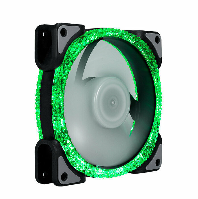 Computer Case Radiator ARGB Optical Case Fan Radiator (Green (Small 3pin + Large 4pin))