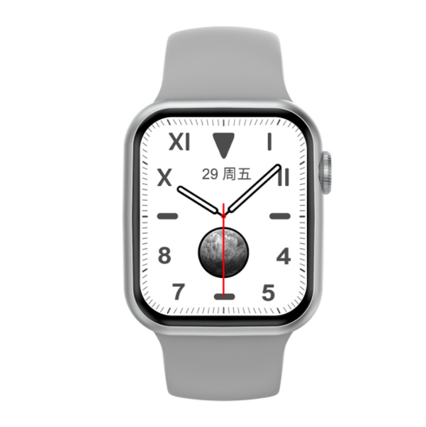 激抵DT100PRO+MAX智慧手錶按兩下亮屏支付功能藍牙通話無線手環（銀灰色）