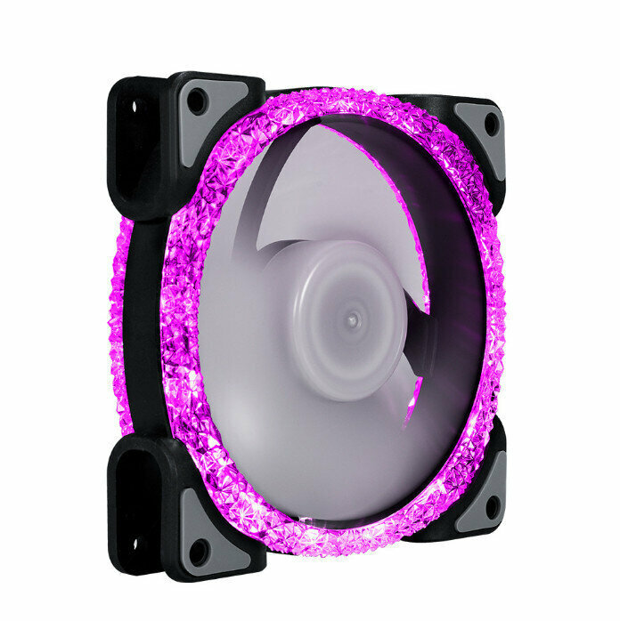Computer Chassis Radiator ARGB Optical Chassis Fan Phantom Radiator (Pink (Small 3pin + Large 4pin))