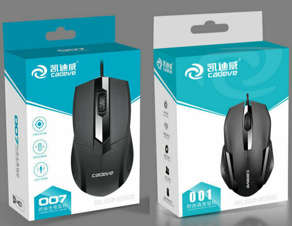 Fashionable Wired Photoelectric Cable Mouse-(007+001)(Weighted)