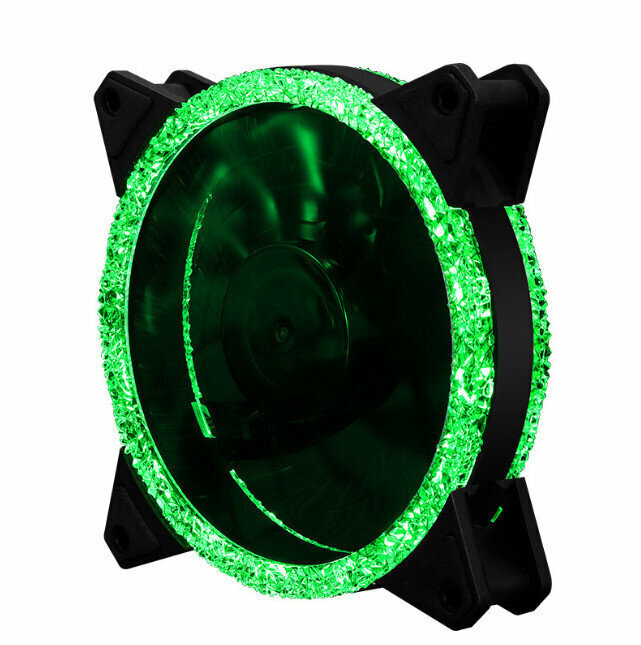 Computer Case Radiator ARGB Optical Case Fan Radiator (Green (Small 3pin + Large 4pin))