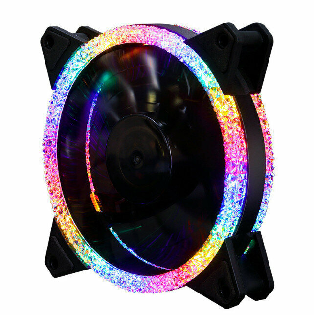 Computer Case Radiator ARGB Optical Chassis Fan Phantom Radiator (Color (Small 3pin + Large 4pin))