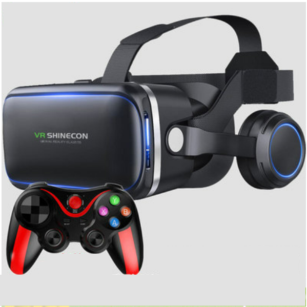 爆款VR 3D眼鏡【6代升級版（英文）+C018遊戲手柄】