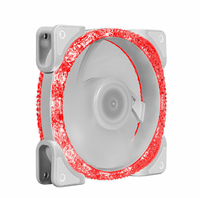 Cool Computer Case Fan Radiator ARGB Light Case Fan (Red (Small 3pin + Large 4pin))