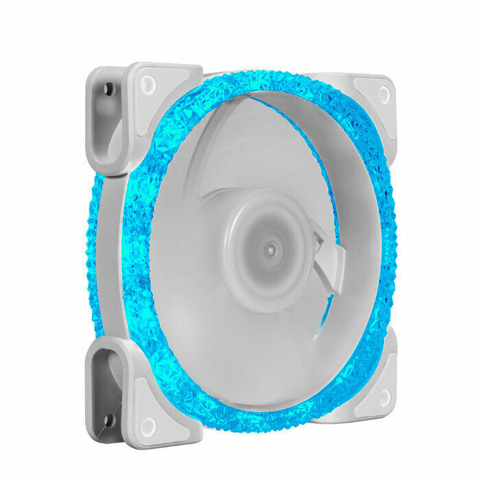 Cool Computer Case Fan Cooler ARGB Light Case Fan (Ice Blue (Small 3pin + Large 4pin))