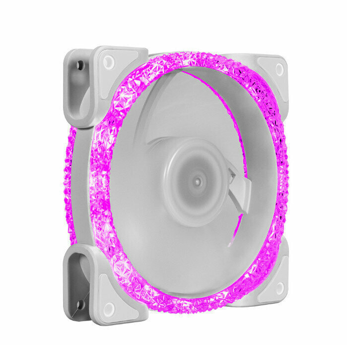 Cool Computer Case Fan Radiator ARGB Optical Case Fan (Pink (Small 3pin + Large 4pin))