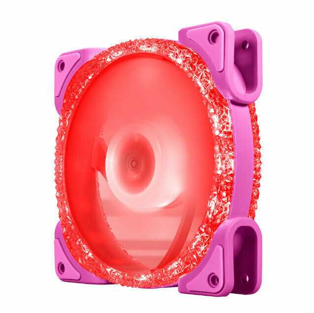 Computer Case Radiator ARGB Optical Case Fan Radiator (Red (Small 3pin + Large 4pin))