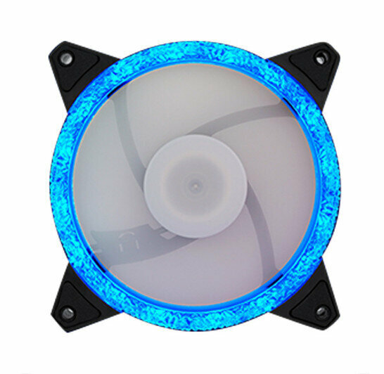 Computer Case Radiator ARGB Optical Case Fan Radiator (Blue (Small 3pin + Large 4pin))