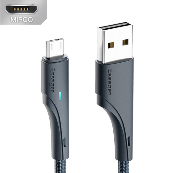 新款3a快充數據線適用於Micro（藍色0.25M）