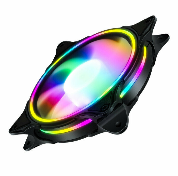 Computer Case Radiator ARGB Optical Case Fan (3-aperture color light (small 3pin + large 4pin))