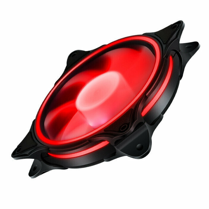 Computer Case Radiator ARGB Optical Case Fan (3-Aperture Red (Small 3pin + Large 4pin))