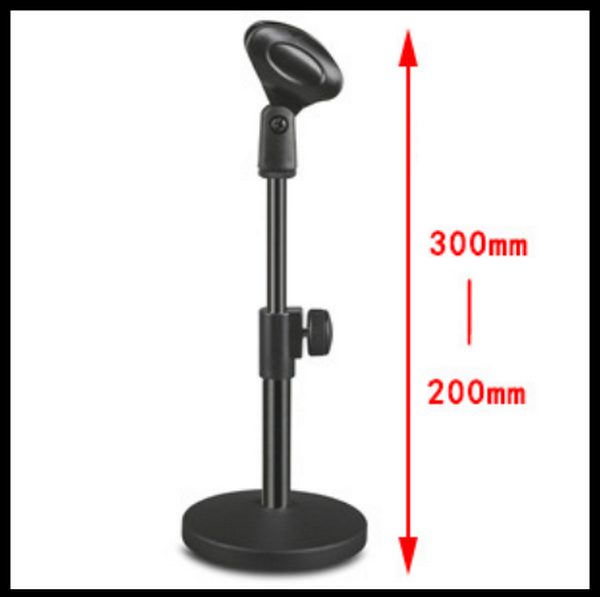 Tabletop lazy microphone mobile phone live broadcast stand LKT-160B black microphone clip