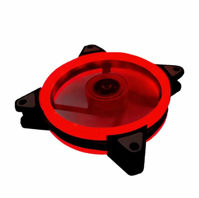 Computer Case Radiator ARGB Optical Case Fan Radiator (Red (Small 3pin + Large 4pin))