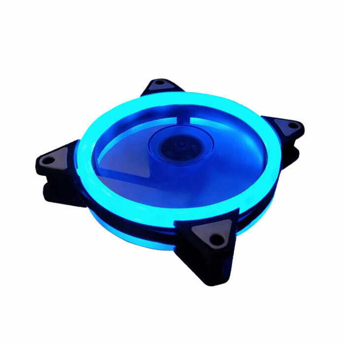 Computer Case Radiator ARGB Optical Case Fan Radiator (Blue (Small 3pin + Large 4pin))