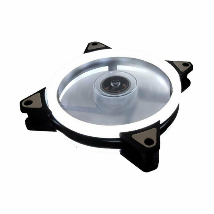 Computer Case Radiator ARGB Optical Case Fan Radiator (White (Small 3pin + Large 4pin))