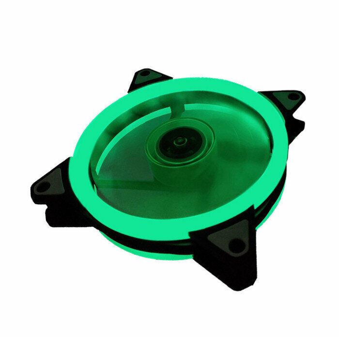 Computer Case Radiator ARGB Optical Case Fan Radiator (Green (Small 3pin + Large 4pin))