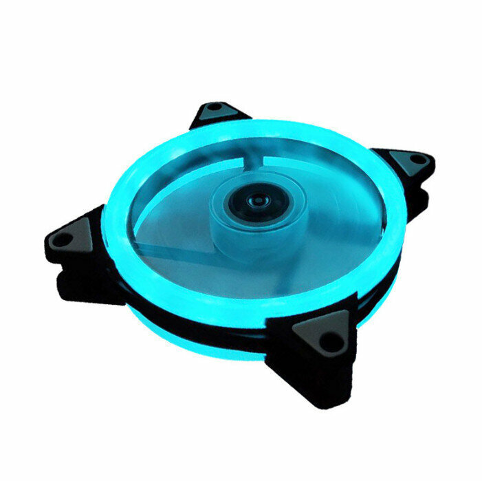 Computer Case Radiator ARGB Optical Chassis Fan Chromatic Radiator (Ice Blue (Small 3pin + Large 4pin))