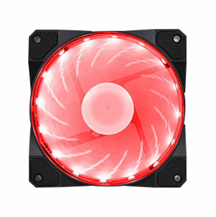 Computer Case Radiator RGB Optical Case Fan Radiator (Red (Small 3pin + Large 4pin))