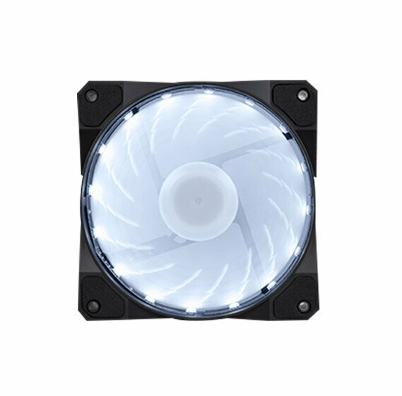 Computer Case Radiator RGB Optical Case Fan Radiator (White (Small 3pin + Large 4pin))
