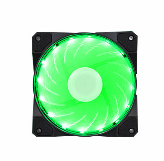 Computer Case Radiator RGB Optical Case Fan Chromatic Radiator (Green (Small 3pin + Large 4pin))