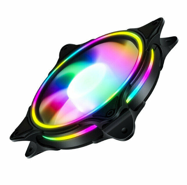 Computer Case Radiator RGB Optical Case Fan Radiator (Color (Small 3pin + Large 4pin))