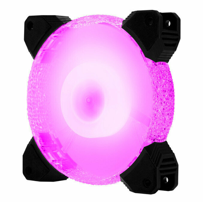 Computer Chassis Radiator Colorful Large Air Volume Silent Chassis Fan (Diamond Powder (Small 3pin + Large Four P) Interface)