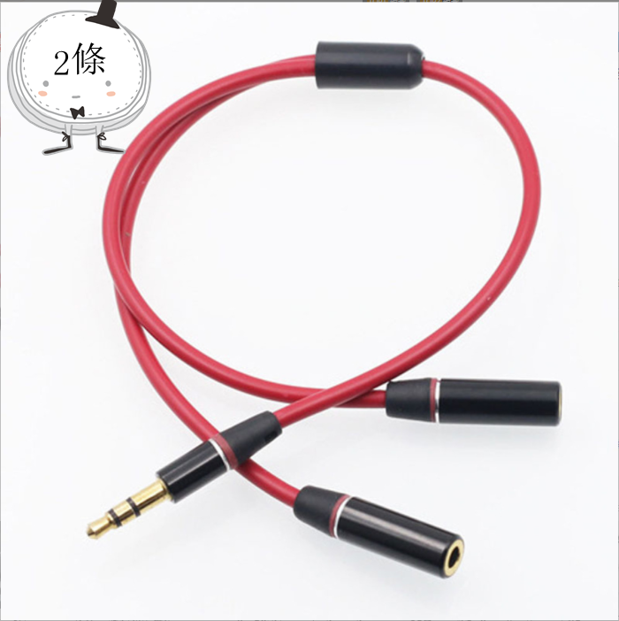 新款3.5mm車載音頻延長線公對公4極對錄線尼龍編織線1.5米（藍色）