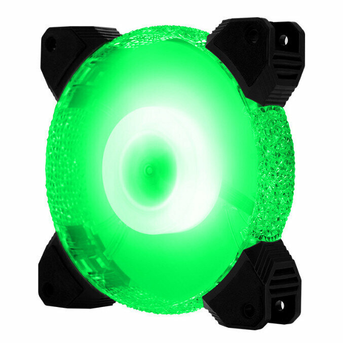 Computer Chassis Radiator Colorful Large Air Volume Silent Chassis Fan (Diamond Glacier Green (Small 3pin + Large Four P) Interface)