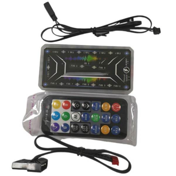 Computer Case Fan Hub RGB Fan 6P Interface Universal Controller (RGB Music Controller)