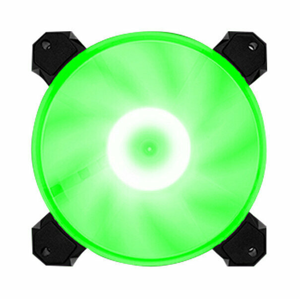 Computer Case RGB Color Changing Radiator Large Air Volume Silent Cooling Fan (Green (Small 3pin + Large 4pin))