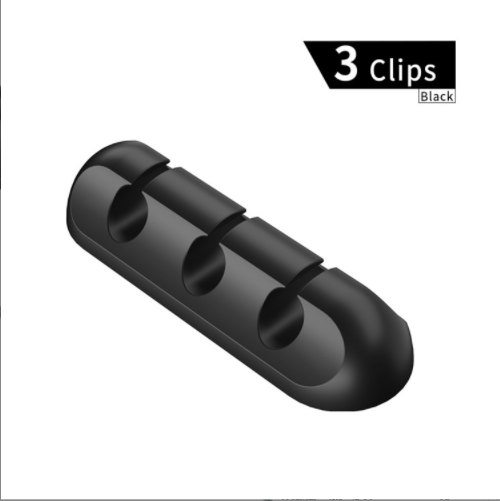 Cable storage cable manager (black 3 bars)