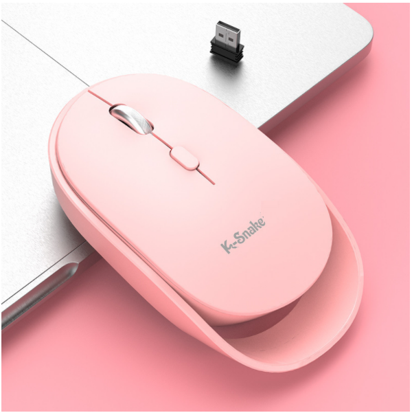 BM800 Bluetooth Mouse 5.1 Dual-mode Wireless Mouse (Pink)