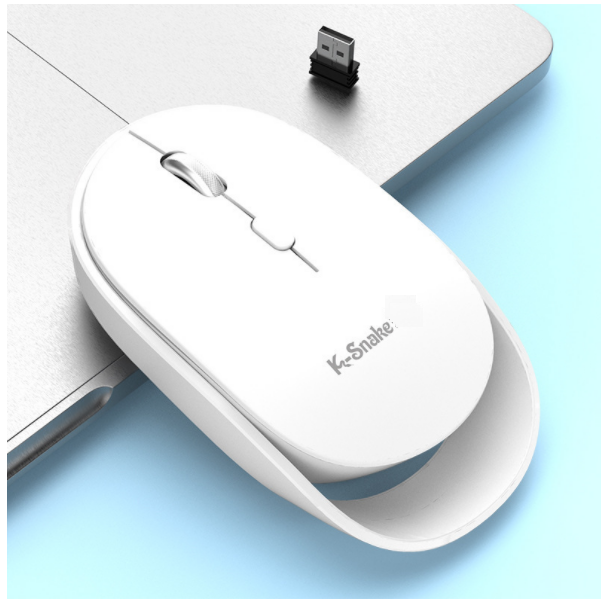 BM800 Bluetooth Mouse 5.1 Dual-mode Wireless Mouse (White)