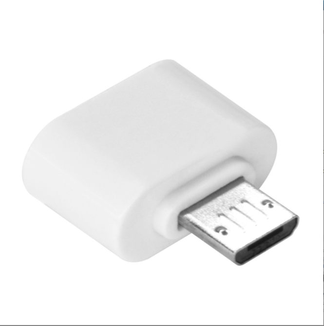 OTG adapter can be connected to USB flash drive keyboard and mouse card reader (white)
