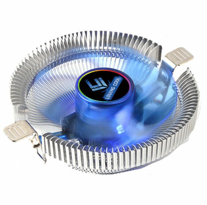 Desktop Chassis High Efficiency CPU Cooler Large Airflow Silent Cooling Fan (Eternal Star (Blue Light))