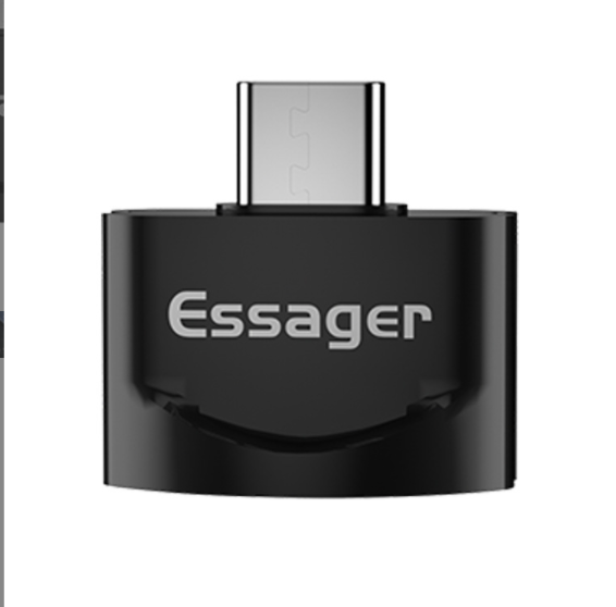 Micro Male to USB Female Adapter (Black)