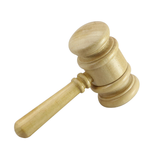 【2pcs 4GB】Wooden Judge USB flash drive【Color: Hammer USB flash drive】