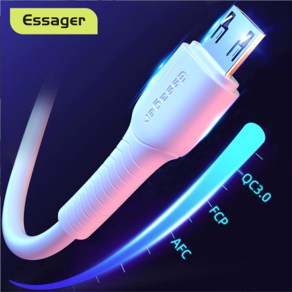 熱推3A快充數據線適用於安卓Type-c手機和usb通用充電線（白色1M）
