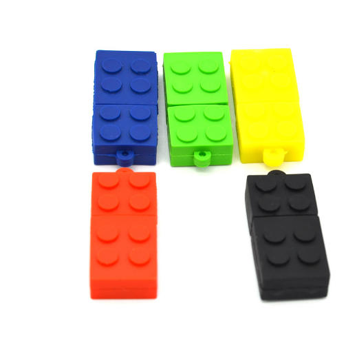 [2 pieces of 4GB] toy silicone building block USB flash drive [contact customer service to confirm the color after placing an order]