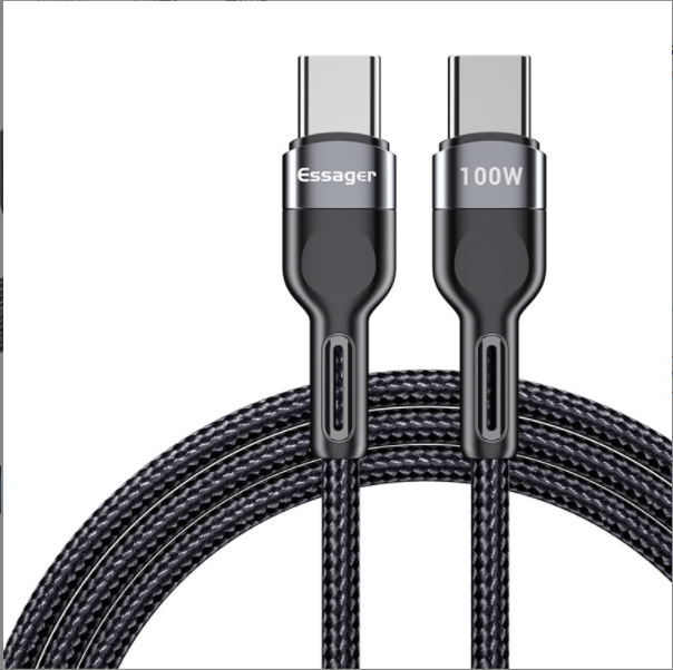 5A flash charging type-c double-ended male-to-male 100WPD fast charging cable (gray 1M)