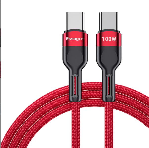 5A flash charging type-c double-ended male-to-male 100WPD fast charging cable (red 2M)