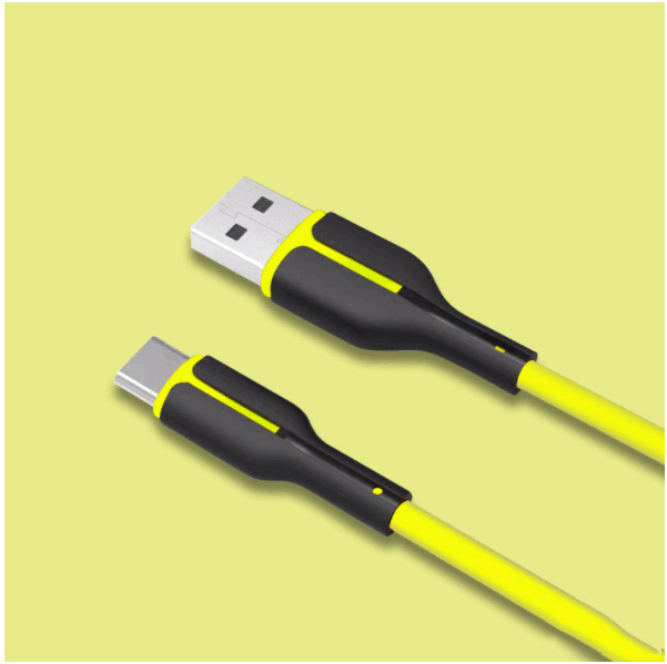 TYPE-C color fast charging data cable [TYPE-C interface-1.5 meters (yellow)]