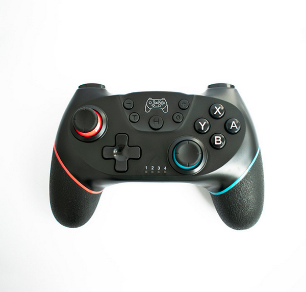Game controller private model handle - left red and right blue