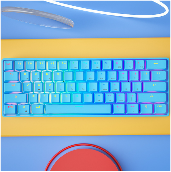 Crack K28 wired wireless Bluetooth mechanical keyboard [Bluetooth + wired dual mode (blue green axis)]